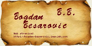 Bogdan Besarović vizit kartica